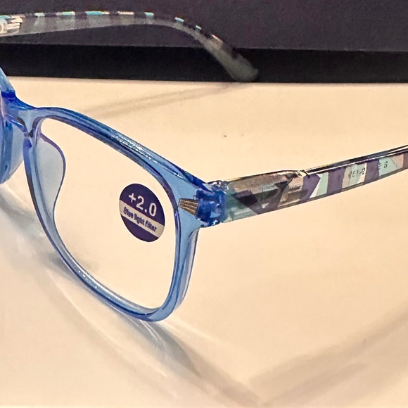 New (2) Blue Light Readers + (1) Full Reader Sunglasses +2.0 - Picture 10 of 16